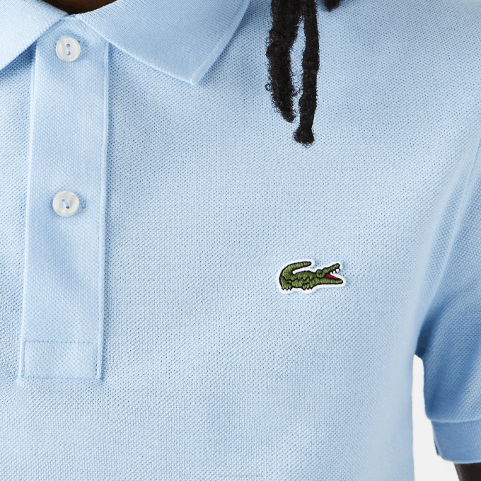 Men Lacoste V0ZN751 Blue HBP Original L.12.12 Slim Fit Polo - Image 6