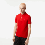 Men Lacoste V0ZN752 Red 240 Original L.12.12 Slim Fit Polo