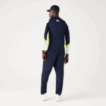Men Lacoste V0ZN754 Navy Blue Yellow White 692 SPORT Tennis T-Shirt - Image 3