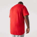 Men Lacoste V0ZN756 Red 240 Crew Neck XL Cotton Jersey T-Shirt - Image 3