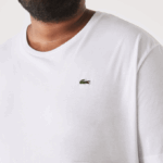 Men Lacoste V0ZN758 White 001 Crew Neck XL Cotton Jersey T-Shirt - Image 2