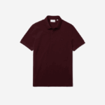 Men Lacoste V0ZN764 Bordeaux SXL Smart Paris Stretch Cotton Pique Polo - Image 3