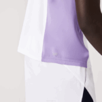 Men Lacoste V0ZN779 White Navy Blue Purple 6HU SPORT Thermo-Regulating Pique Tennis Polo - Image 6