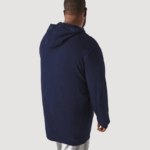 Men Lacoste V0ZN781 Navy Blue 166 XL Hooded T-Shirt - Image 2