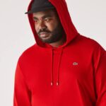 Men Lacoste V0ZN783 Red 240 XL Hooded T-Shirt