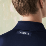 Men Lacoste V0ZN784 Navy Blue Purple Green XC3 SPORT Ultra-Dry Pique Tennis Polo - Image 3
