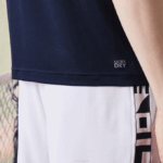 Men Lacoste V0ZN784 Navy Blue Purple Green XC3 SPORT Ultra-Dry Pique Tennis Polo - Image 5