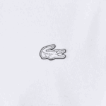 Men Lacoste V0ZN796 White 001 Loose Fit Print T-Shirt - Image 6