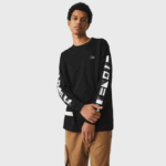 Men Lacoste V0ZN797 Black 031 Loose Fit Print T-Shirt