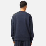 Men Lacoste V0ZN7 Blue KXE Loose Fit Branded Sweatshirt - Image 3