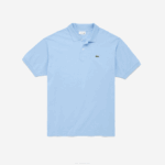 Men Lacoste V0ZN800 Blue HBP Cotton Petit Pique Polo - Plus Size - Big
