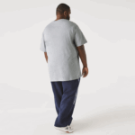 Men Lacoste V0ZN801 Grey Chine CCA V-Neck Jersey T-Shirt - Image 3