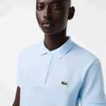 Men Lacoste V0ZN806 Light Blue T01 Original L.12.12 Slim Fit Polo - Image 2