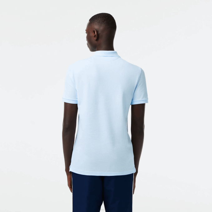 Men Lacoste V0ZN806 Light Blue T01 Original L.12.12 Slim Fit Polo - Image 3