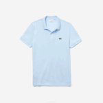Men Lacoste V0ZN806 Light Blue T01 Original L.12.12 Slim Fit Polo - Image 4