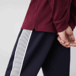 Men Lacoste V0ZN810 Bordeaux SXL Smart Paris long sleeve stretch cotton pique Polo - Image 4