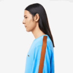 Men Lacoste V0ZN817 Blue 4XA Contrast Band T-Shirt - Image 2