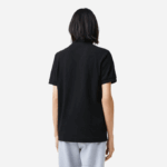 Men Lacoste V0ZN81 Black 031 Smart Paris Stretch Cotton Pique Polo - Image 3
