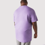 Men Lacoste V0ZN829 Purple GFU Crew Neck XL Cotton Jersey T-Shirt - Image 3