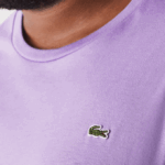 Men Lacoste V0ZN829 Purple GFU Crew Neck XL Cotton Jersey T-Shirt - Image 4