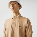 Men Lacoste V0ZN830 Beige 02S Original L.12.12 Polo