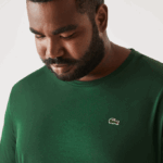 Men Lacoste V0ZN832 Green 132 Crew Neck XL Cotton Jersey T-Shirt - Image 2