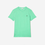 Men Lacoste V0ZN833 Light Green 0VZ Crew Neck Pima Cotton Jersey T-Shirt - Image 4