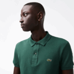 Men Lacoste V0ZN834 Green 5HX Original L.12.12 Slim Fit Polo - Image 2