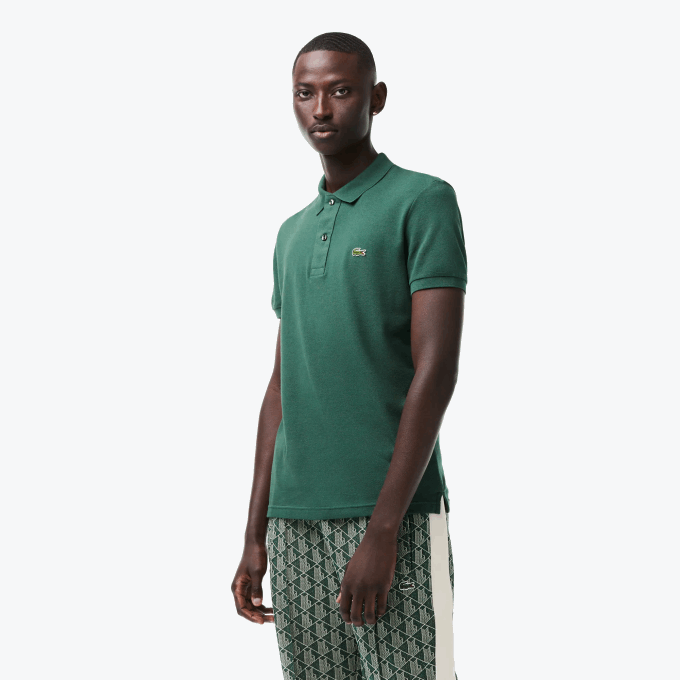 Men Lacoste V0ZN834 Green 5HX Original L.12.12 Slim Fit Polo - Image 1