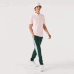 Men Lacoste V0ZN835 Light Pink T03 Smart Paris Stretch Cotton Pique Polo - Image 2