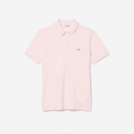 Men Lacoste V0ZN835 Light Pink T03 Smart Paris Stretch Cotton Pique Polo - Image 4