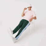 Men Lacoste V0ZN835 Light Pink T03 Smart Paris Stretch Cotton Pique Polo - Image 6