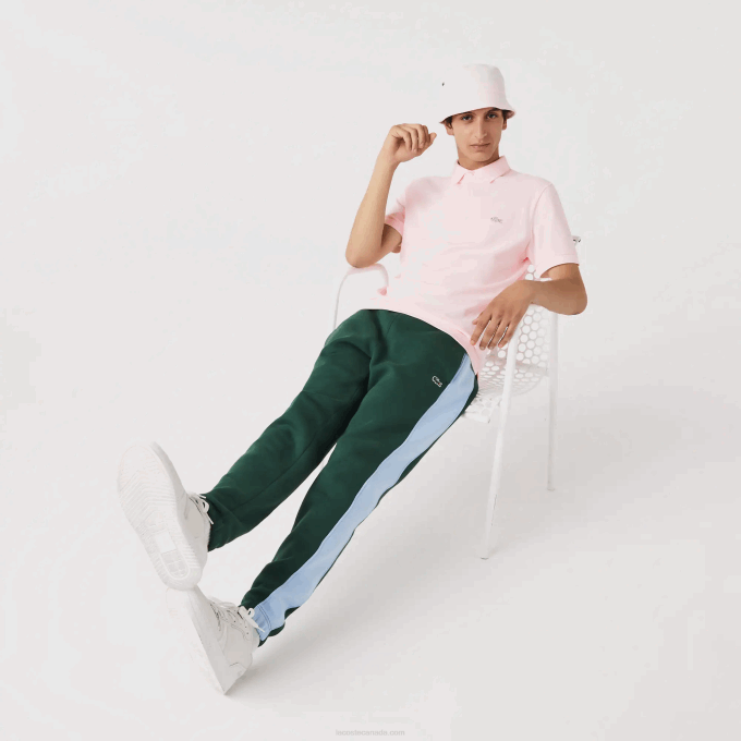 Men Lacoste V0ZN835 Light Pink T03 Smart Paris Stretch Cotton Pique Polo - Image 6