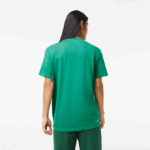 Men Lacoste V0ZN842 Green HD2 SPORT Crocodile Print Jersey T-Shirt - Image 3