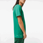 Men Lacoste V0ZN842 Green HD2 SPORT Crocodile Print Jersey T-Shirt - Image 4