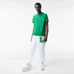 Men Lacoste V0ZN846 Green LDM Organic Cotton Pique Polo - Image 2
