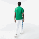Men Lacoste V0ZN846 Green LDM Organic Cotton Pique Polo - Image 3