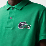 Men Lacoste V0ZN846 Green LDM Organic Cotton Pique Polo - Image 4