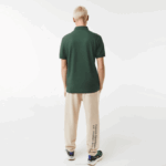 Men Lacoste V0ZN854 Green 5HX Smart Paris Stretch Cotton Pique Polo - Image 3