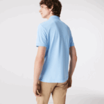 Men Lacoste V0ZN857 Blue HBP Smart Paris Stretch Cotton Pique Polo - Image 3