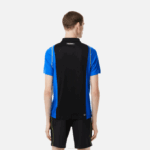 Men Lacoste V0ZN85 Black Blue Yellow XIS Tennis Recycled Polyester Polo Shirt - Image 3