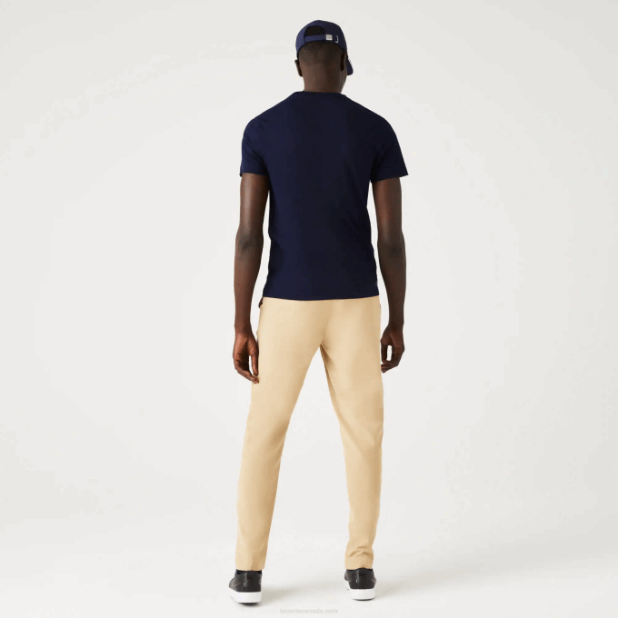 Men Lacoste V0ZN862 Navy Blue 166 Presidents Cup SPORT American Flag T-Shirt - Image 3