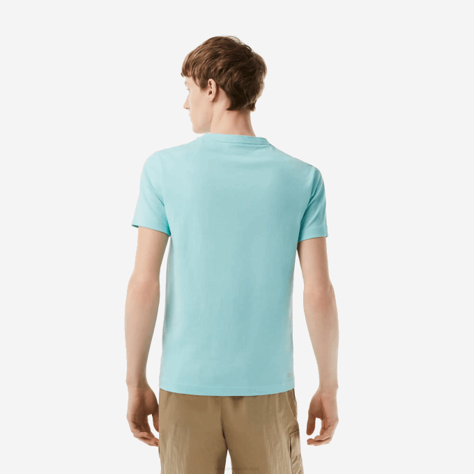Men Lacoste V0ZN86 Light Green ZKI SPORT 3D Print Crocodile Breathable Jersey T-Shirt - Image 3