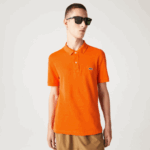 Men Lacoste V0ZN876 Orange Z4D Original L.12.12 Slim Fit Polo