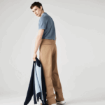 Men Lacoste V0ZN883 Blue Chine 1GF Original L.12.12 Slim Fit Polo - Image 3