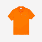 Men Lacoste V0ZN887 Orange Z4D Regular Fit Pima Cotton Polo
