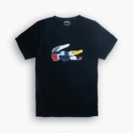 Men Lacoste V0ZN888 Black 031 XL Crocodile Print T-Shirt