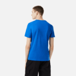 Men Lacoste V0ZN88 Blue Yellow ETQ SPORT 3D Print Crocodile Breathable Jersey T-Shirt - Image 3
