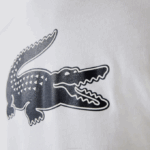 Men Lacoste V0ZN89 White Navy Blue 522 SPORT 3D Print Crocodile Breathable Jersey T-Shirt - Image 6