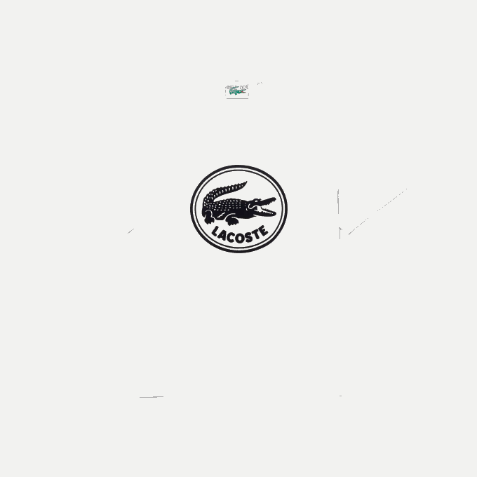 Men Lacoste V0ZN906 White 70V Crew Neck 3D Printed logo Cotton T-Shirt - Image 5